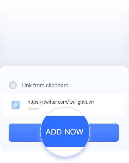 剪贴板识别后点击 ADD NOW